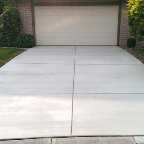 Pitched driveway install