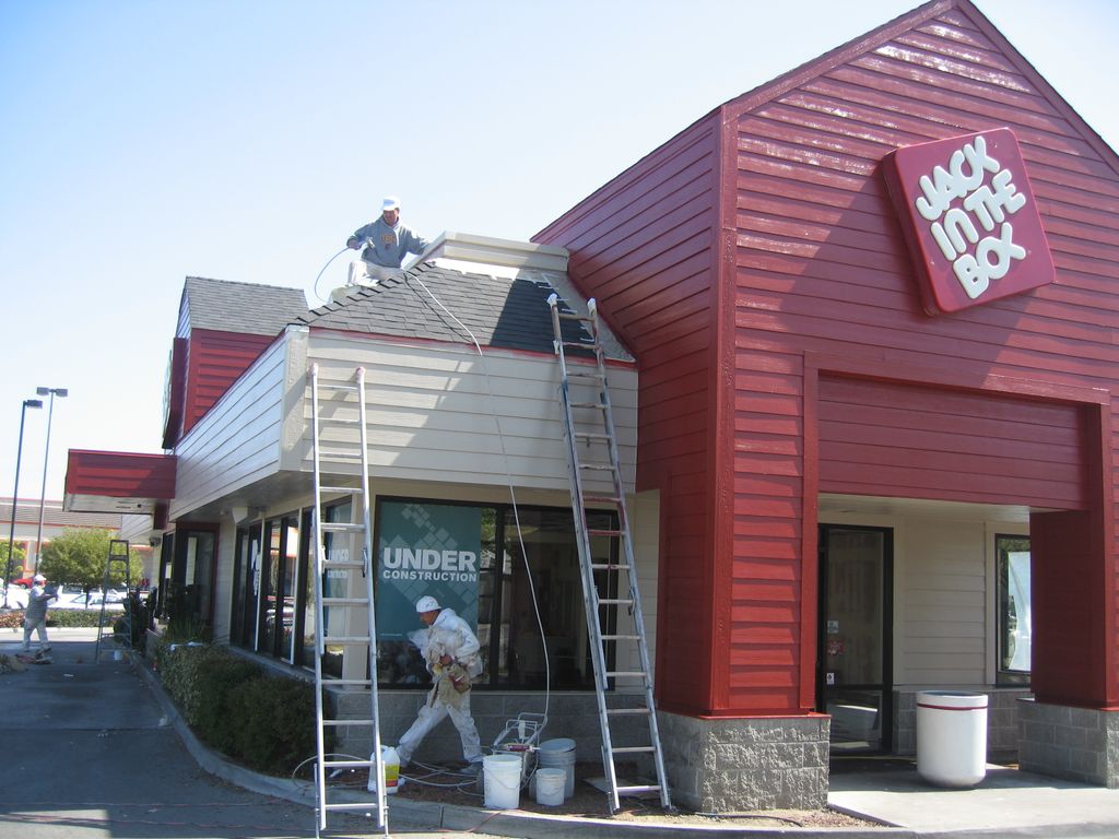 Exterior & interior commerical painting of Jack in