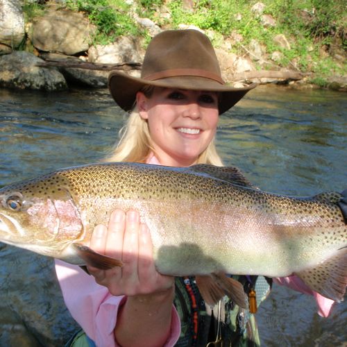 Yes Ladies you can catch trophy trout!