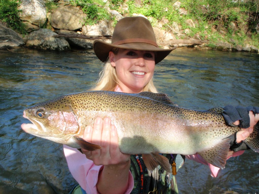 Yes Ladies you can catch trophy trout!