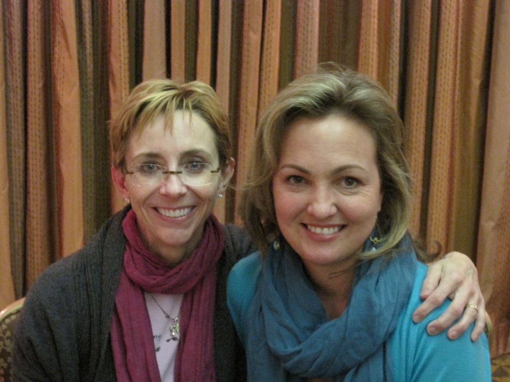 Me and Martha Beck, the best-educated comic I know