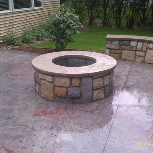 Richland Project: Custom designed Stamped Concrete