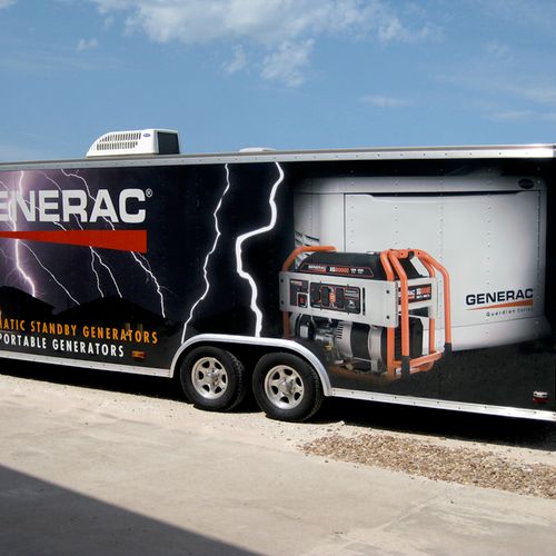 Full wrap trailer in Houston for a national dealer
