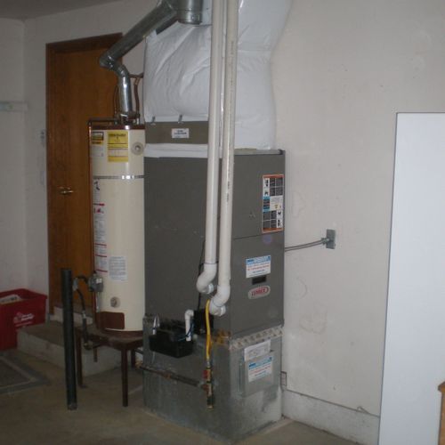 Here we replaced an old inefficient gas furnace wi