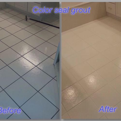 Color seal grout