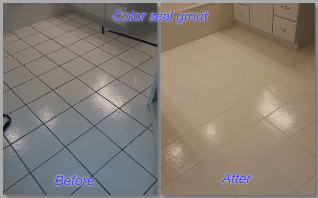 Color seal grout