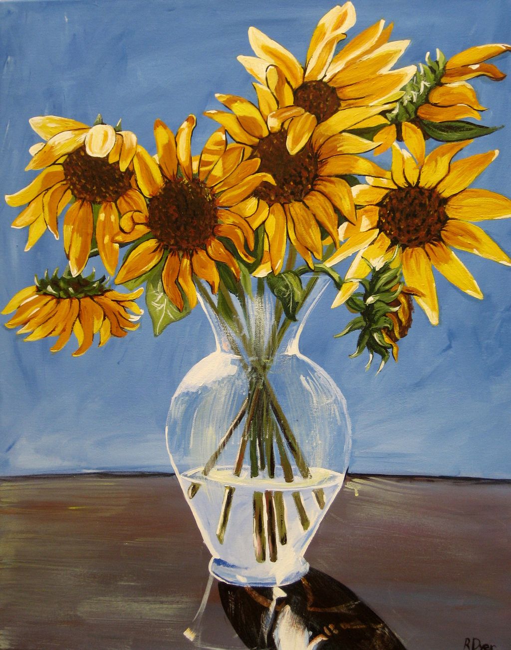 Vase of Flowers
24" by 30" acrylic on canvas