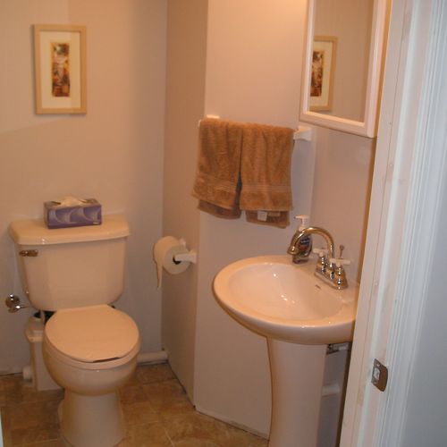 ADD BATHROOMS TO YOUR BASEMENT.