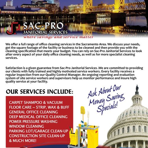Introduction Sales letter for Janitorial Service