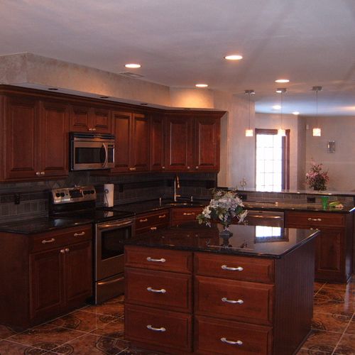kitchen with tile