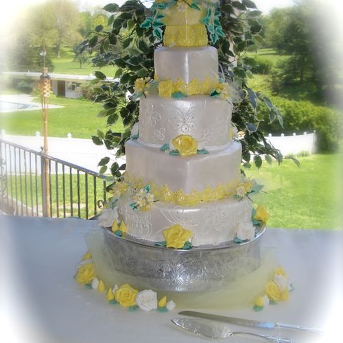 The lovely cake topper was made for a keepsake.  T