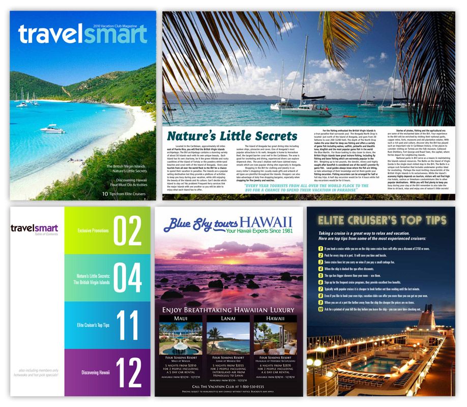 TravelSmart magazine designed for TSN Internationa