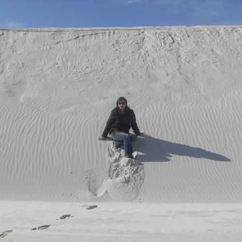 This is me in White Sands ,New Mexico. YES!! I lov