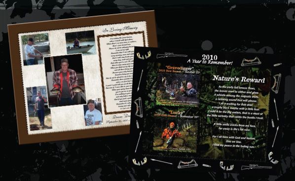 Custom memories to frame and display. Memorials, w