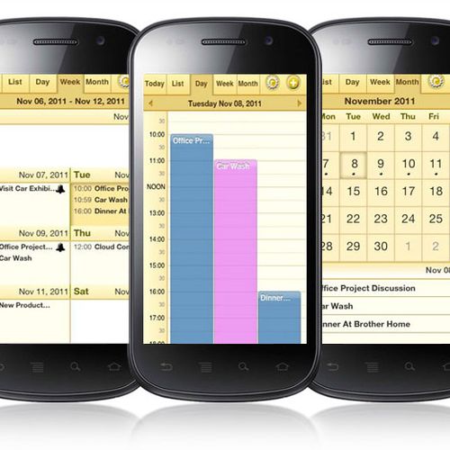 iKal Application developed on Android platform.