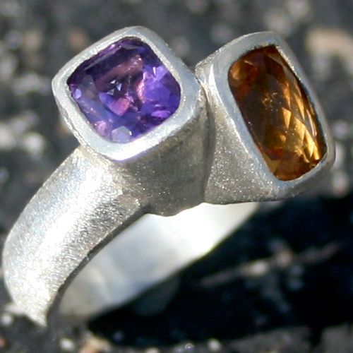 Scintilla collided Sterling Silver Amethyst and Ci