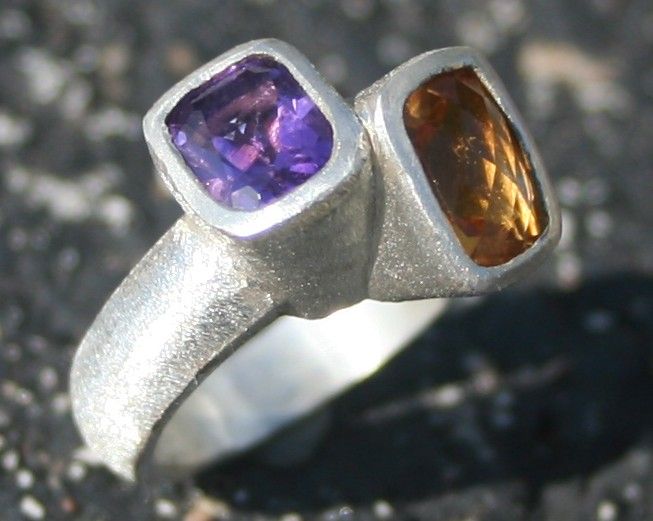 Scintilla collided Sterling Silver Amethyst and Ci