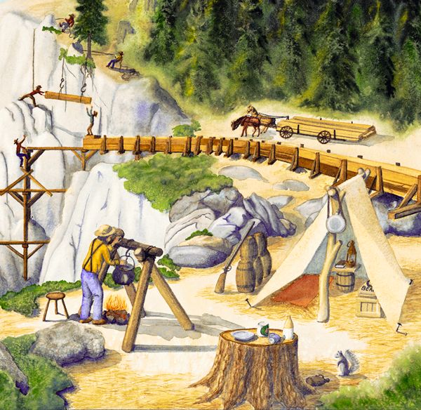 Flume Builders Camp, by Kristie Wilde