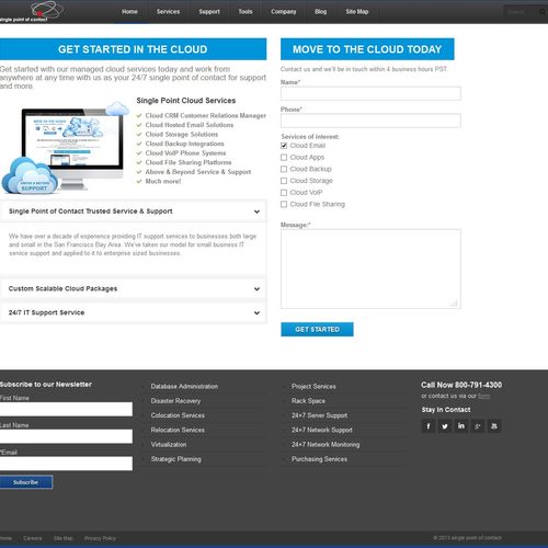 Landing page with customized Autotask form.
http:/