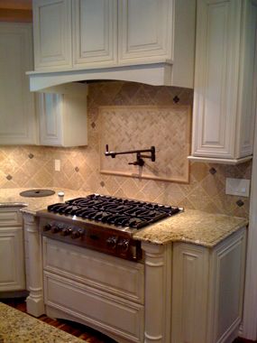 Kitchen Cabinet Installation and Tile Work