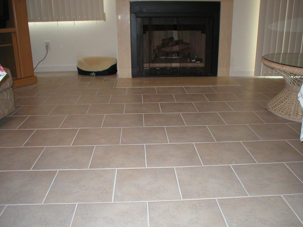 Running Bond or Brick Floor Pattern