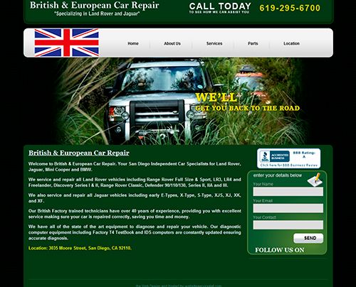 Automotive Services  Web Design
Over 7,000 Custome