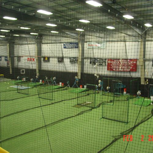 Training Tunnels, work on batting, pitching, field