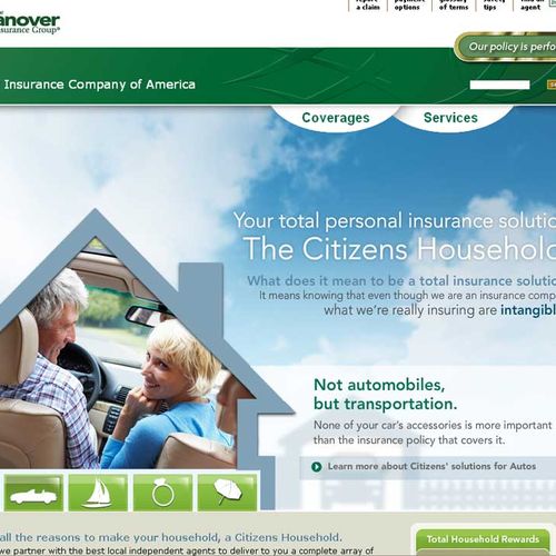 Hanover Insurance - Personal Lines redesign - (HTM