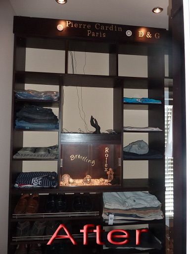 His Custom closet After