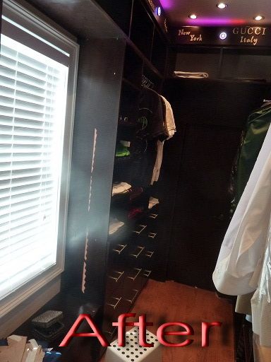 His Custom closet After