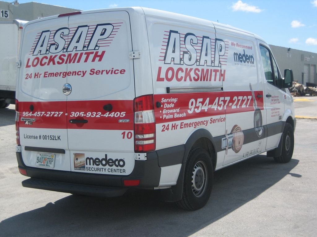 ASAP Locksmith Service Vehicle.