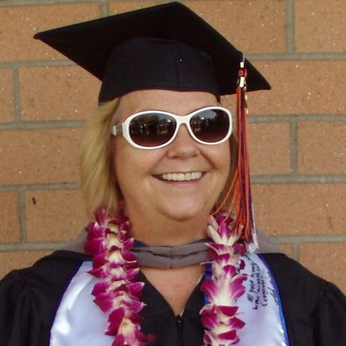 Being graduated by Cal State Fullerton, 2009. Mast
