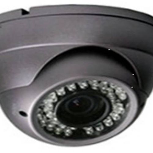 Dome security camera, 700 TVL, Infrared night visi