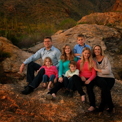 Family Portraits in Tucson done outdoors is one of