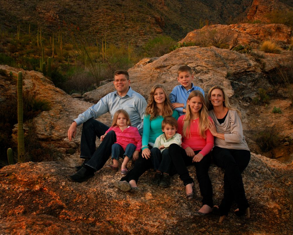 Family Portraits in Tucson done outdoors is one of