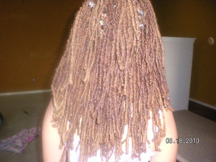 she has been growing her dreds for 5 years now