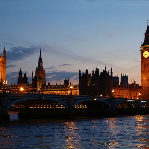 Westminster at night - London - England