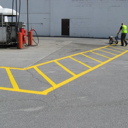 Commercial Line Striping and pavement markings