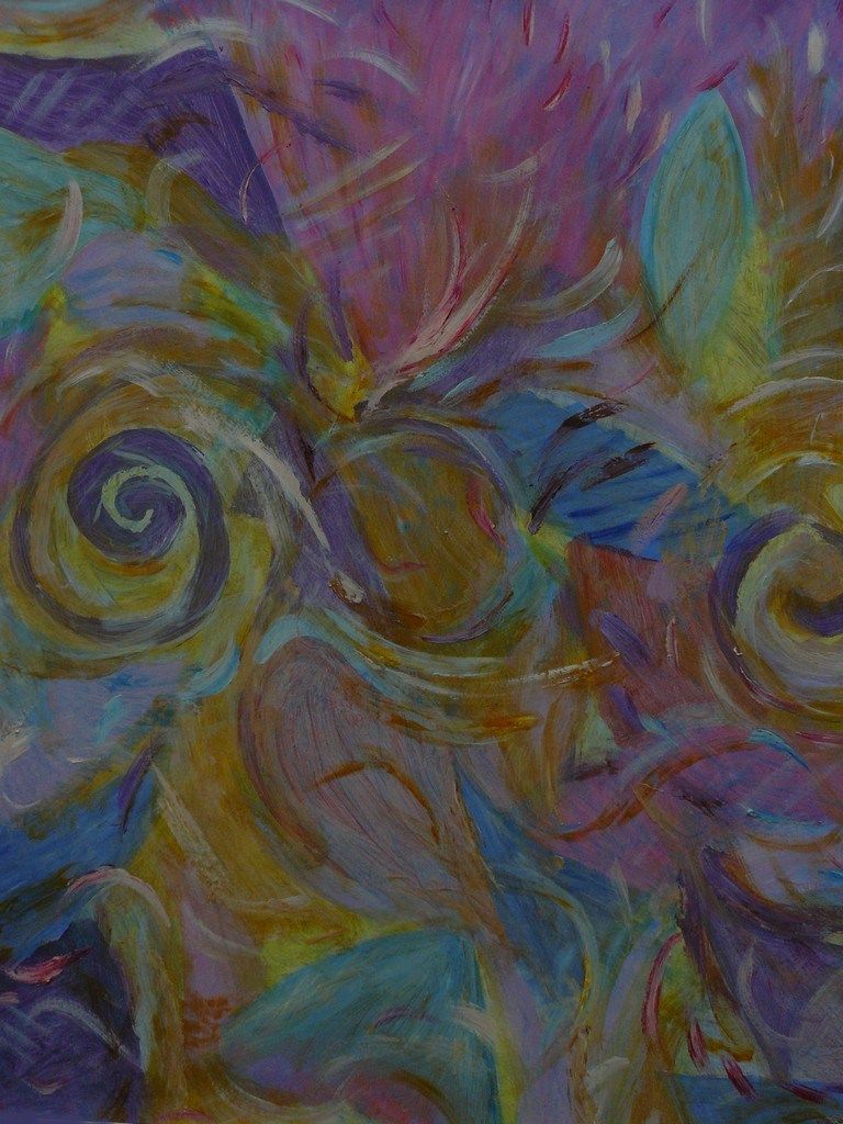 Abstract,  oil on panel