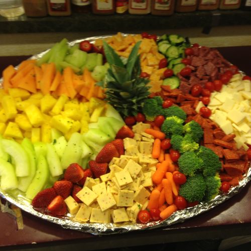 Fruit, Cheese, Meat and Vegetable Display