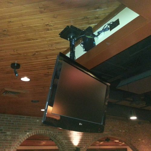 Bar TV Ceiling mount