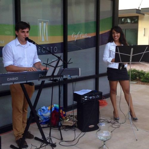Performing at the Mercato, Naples.