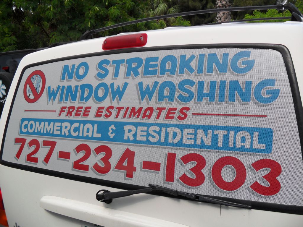 New window perf put on the Jeep!
No Streaking wind
