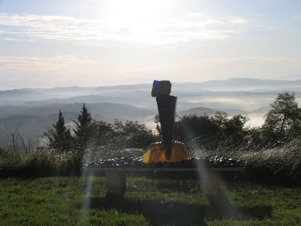 Maximize your view with a focal point of a sculptu