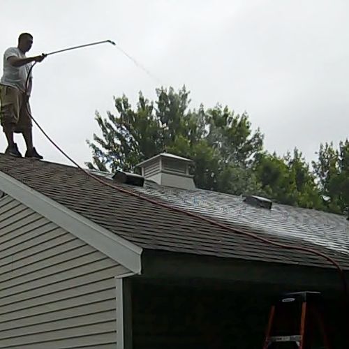Soft Wash roof cleaning!