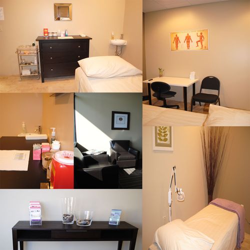 Photos of the office and treatment rooms