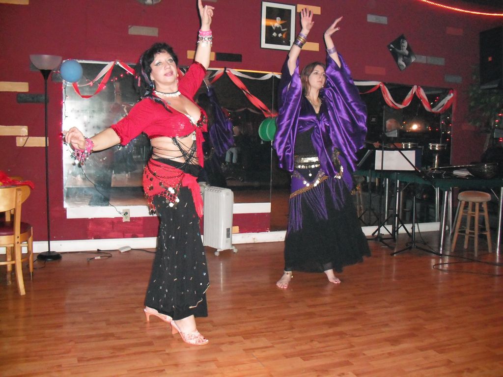 With my student Deanna  at the Greek Social Club, 