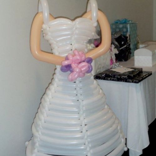Life-Size Balloon Wedding Dress by Michael Van Nes