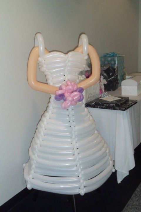 Life-Size Balloon Wedding Dress by Michael Van Nes