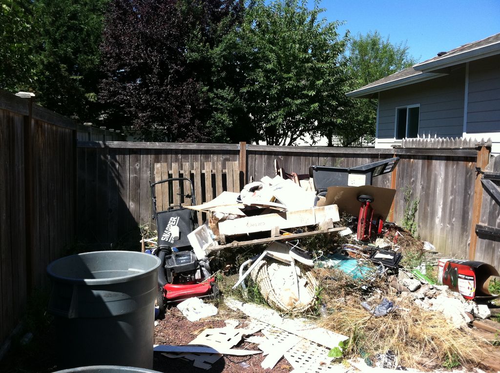 Junk Removal - before, Orting Area